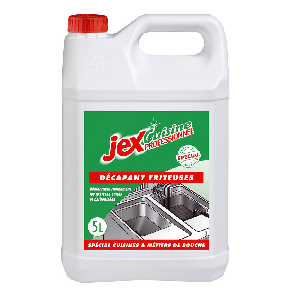 Dégraissant friteuse décapant cuisine HACCP Jex Professionnel 5 L