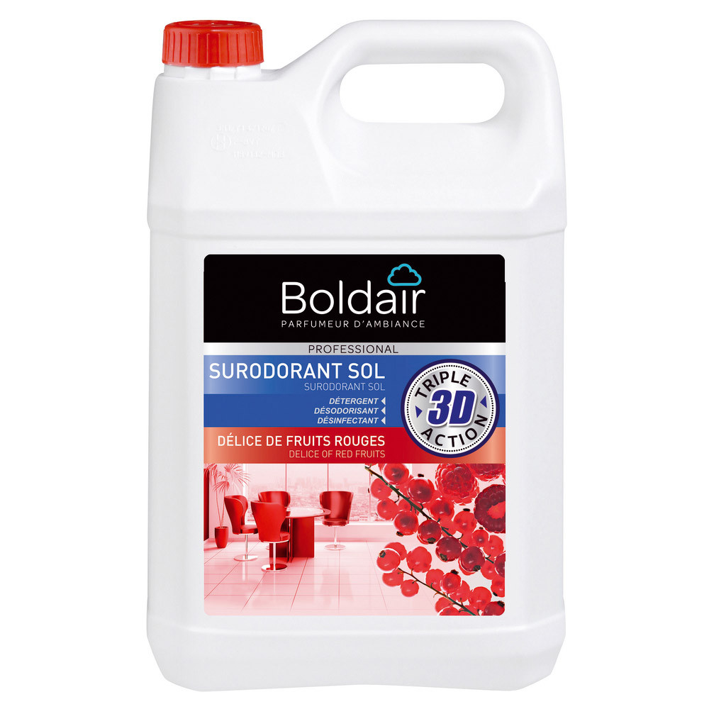 Désinfectant nettoyant surodorant Boldair fruits rouges 5 L