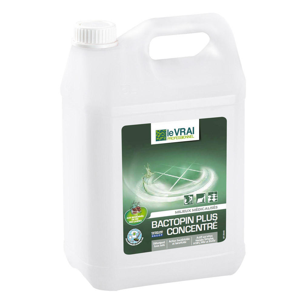 Désinfectant HACCP à diluer Le Vrai Bactopin Plus 5 L