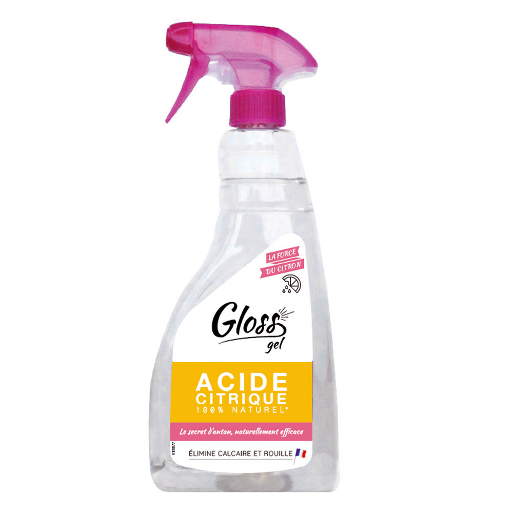 Acide citrique en gel HACCP Gloss citron 750 ml