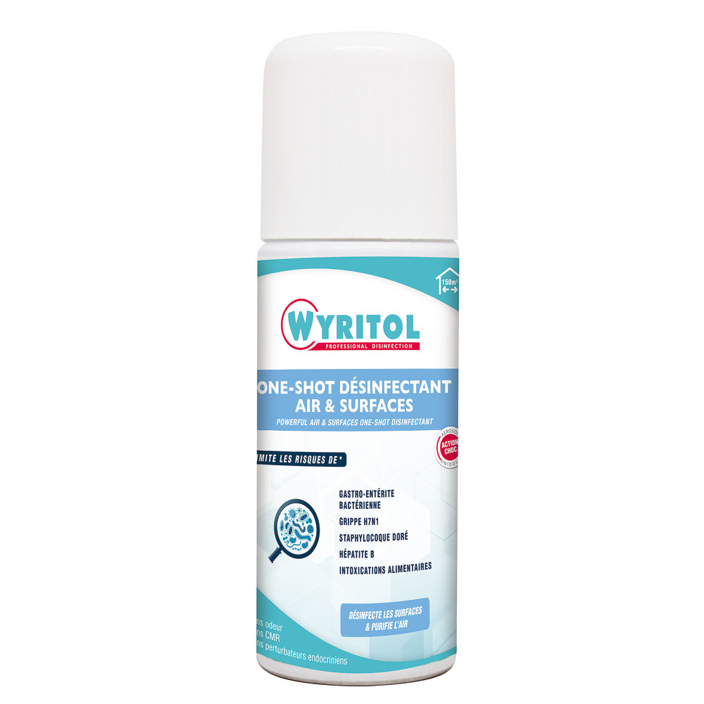 Désinfectant one-shot air et surfaces Wyritol 150 ml