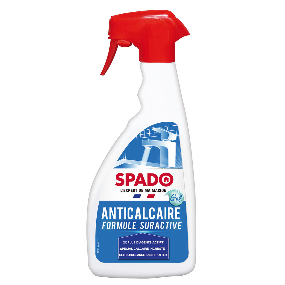 Nettoyant sanitaires détartrant anticalcaire surpuissant Spado 500 ml