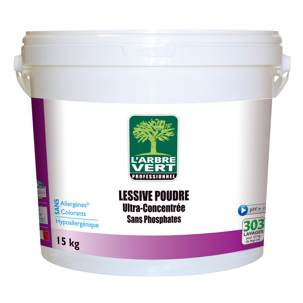 Lessive en poudre concentrée écologique L'Arbre Vert 303 lavages