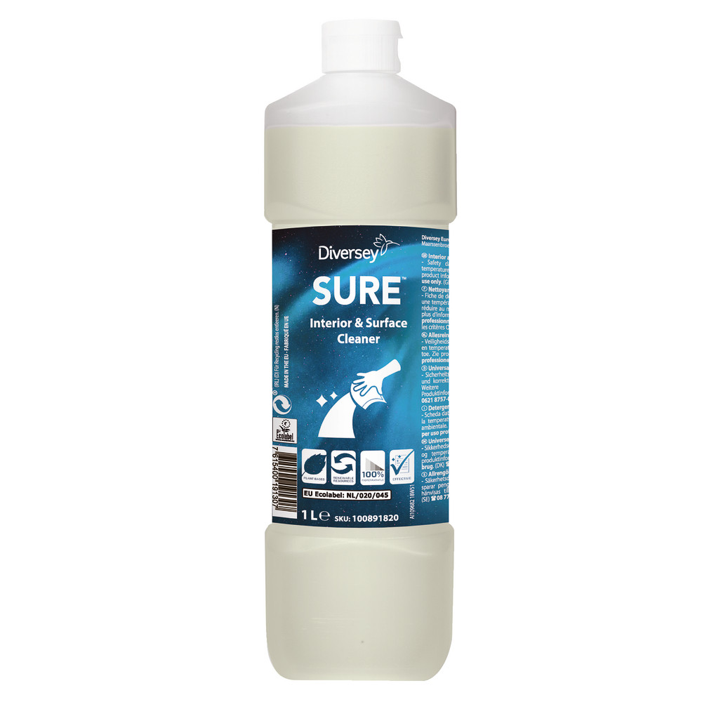 Nettoyant écologique multi-usages concentré SURE 1 L
