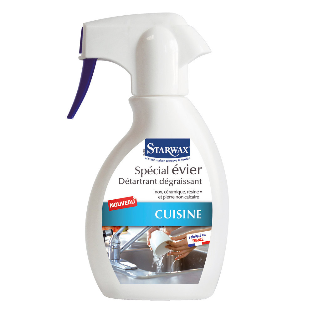 Détartrant dégraissant cuisine spécial éviers Starwax 250 ml