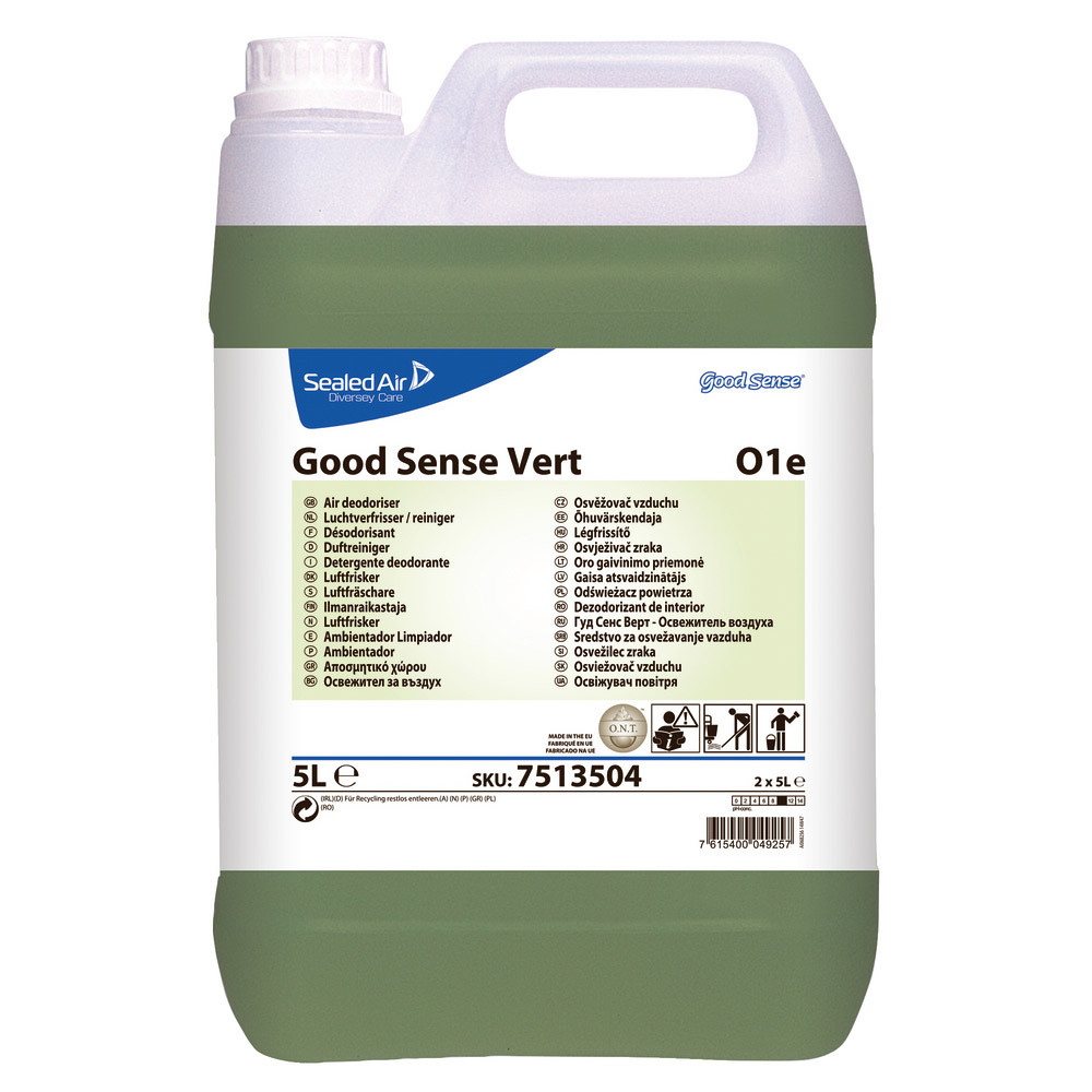 Nettoyant désodorisant à pH neutre Good Sense vert 5 L