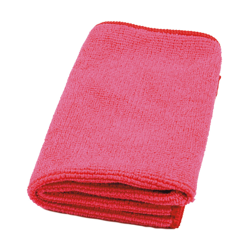 Lavettes microfibres éco-labellisées Taski MyMicro rouges, lot de 20