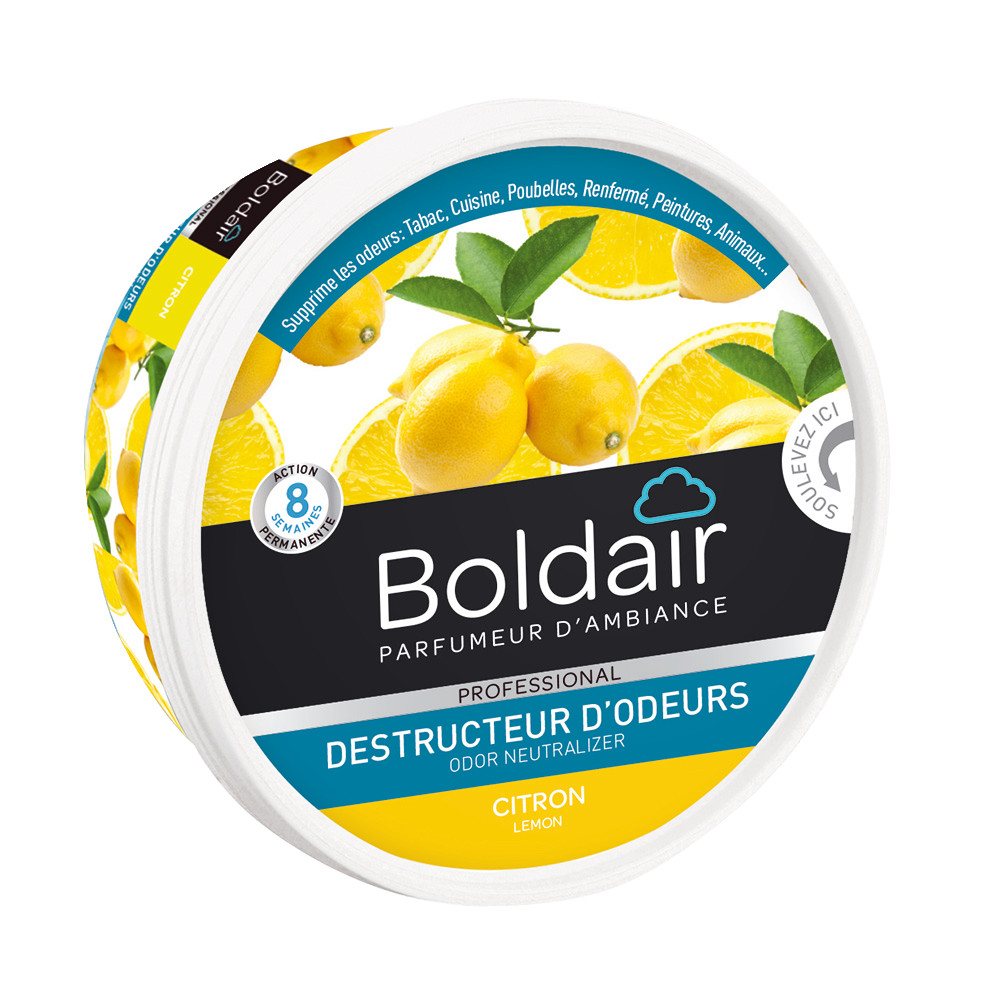 Destructeur d'odeurs en gel Boldair citron 300 g
