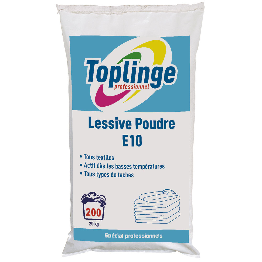 Lessive en poudre économique Toplinge Professionnel 200 lavages