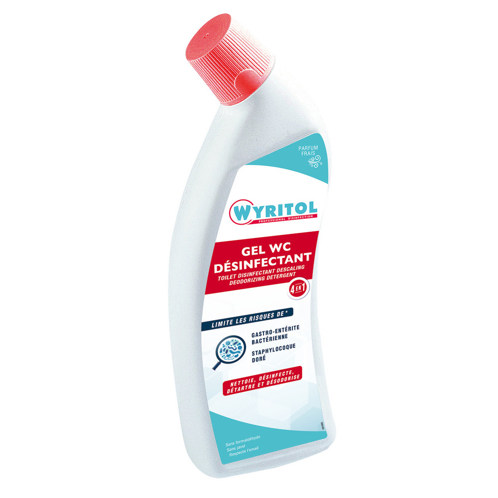 Nettoyant WC désinfectant détartrant surpuissant HACCP Wyritol 4 en 1 750 ml