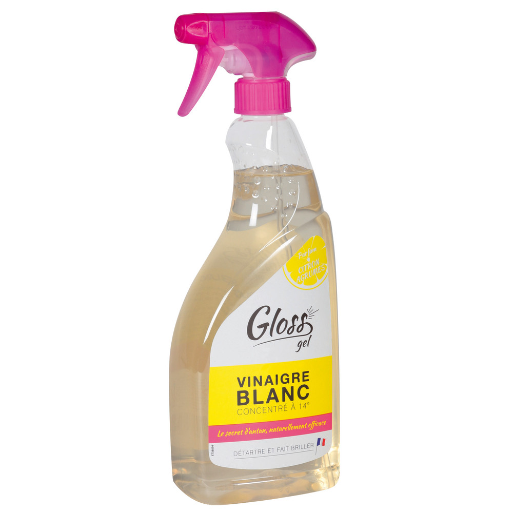 Vinaigre blanc 14° concentré en gel Gloss citron 750 ml
