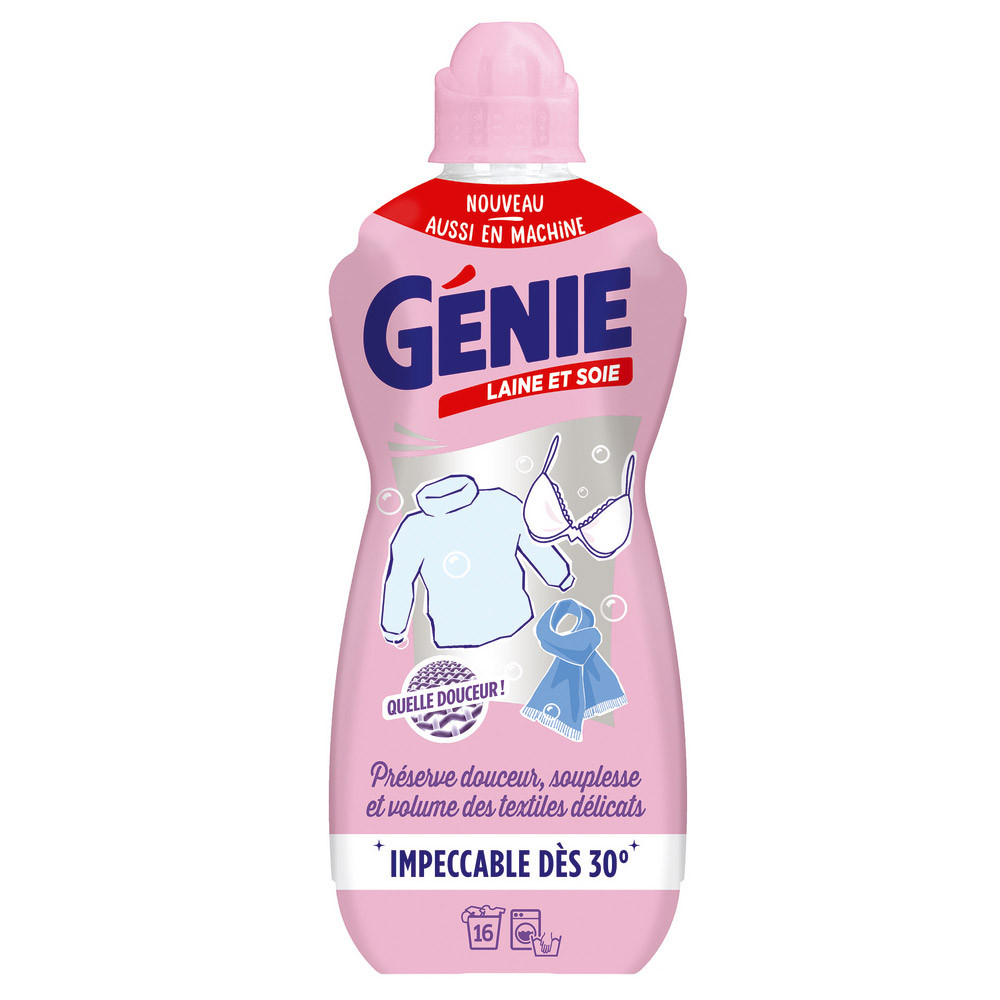 Lessive liquide Génie laine et soie 16 lavages