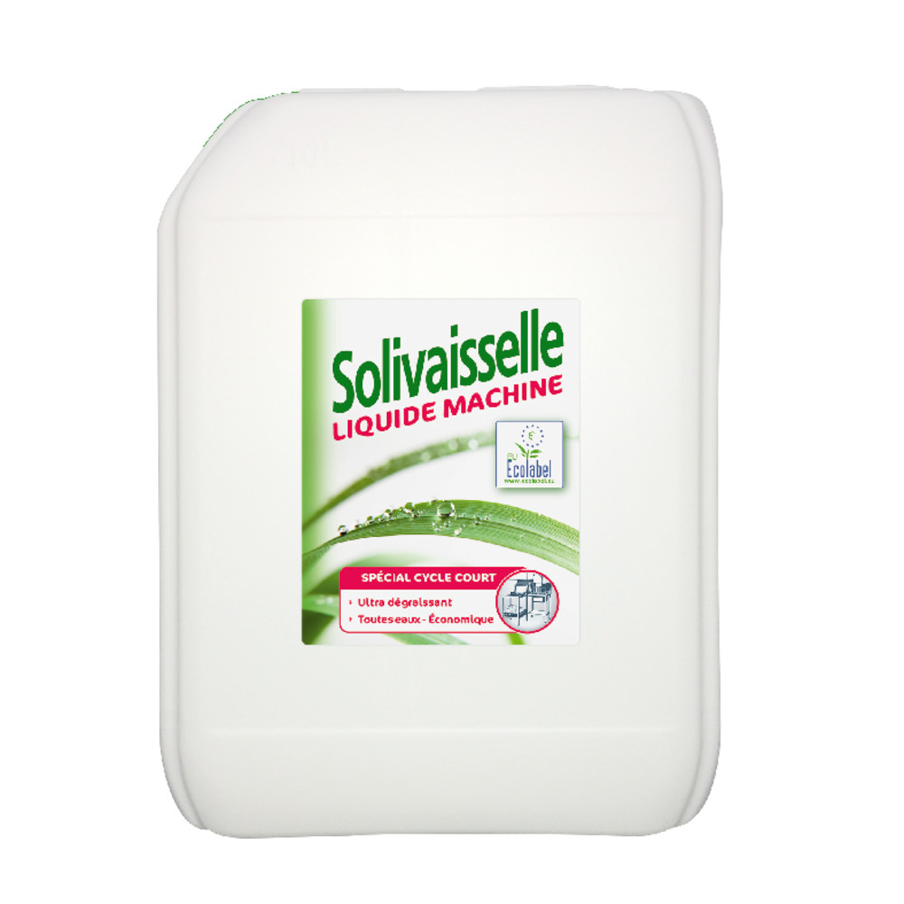 Liquide lave-vaisselle cycle court écologique Solivaisselle 10 L