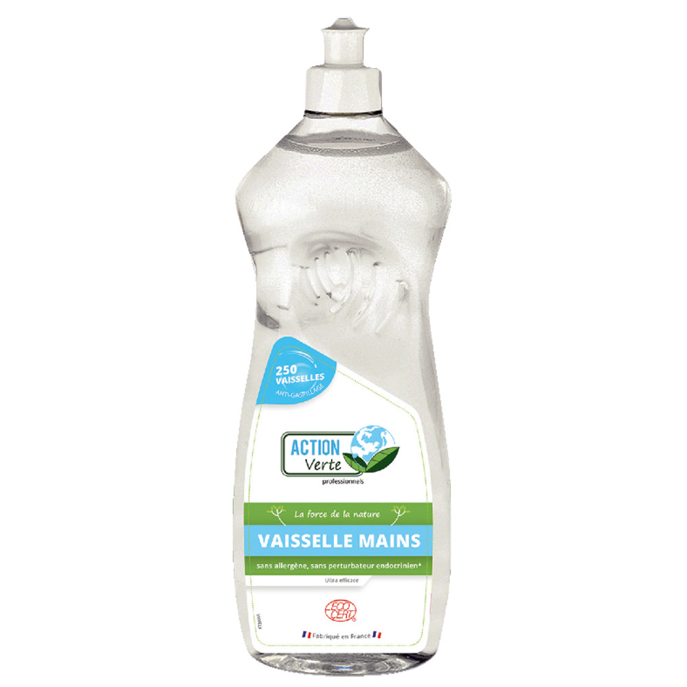 Liquide vaisselle écologique ultra concentré HACCP Action Verte 1 L