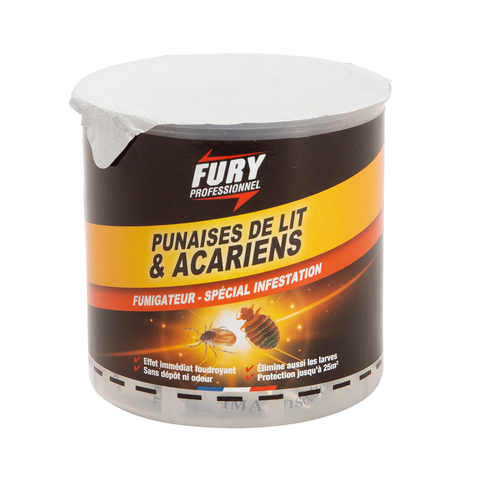 Fumigateur punaises de lit et acariens Fury 25 m²
