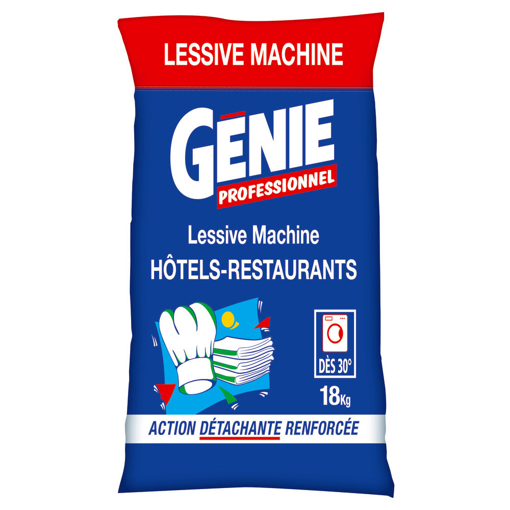 Lessive en poudre Génie Professionnel hôtels-restaurants 360 lavages