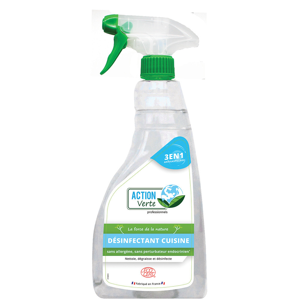 Désinfectant cuisine écologique HACCP 3 en 1 Action Verte 750 ml