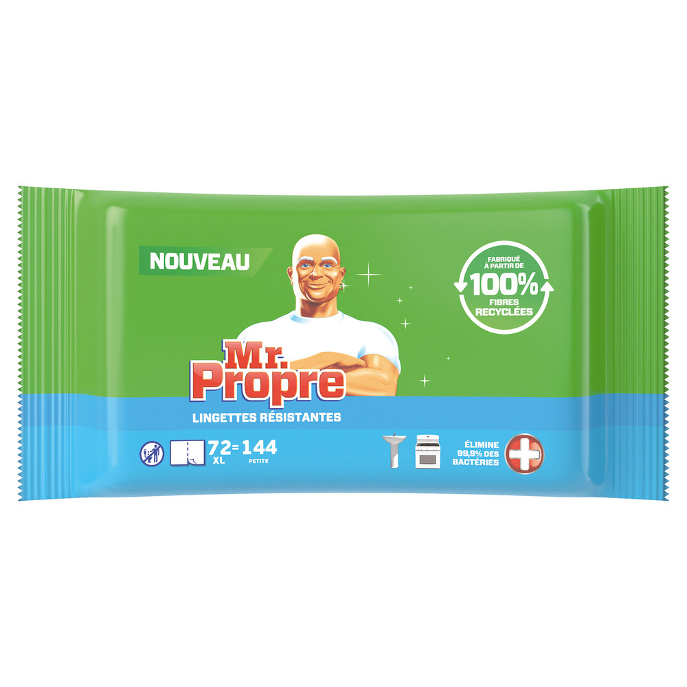 Lingettes antibactériennes multi-usages Mr. Propre, étui de 144