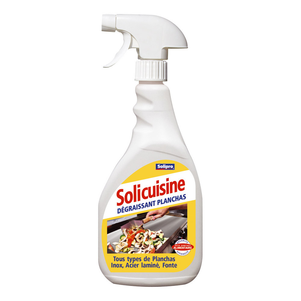 Dégraissant planchas contact alimentaire Solicuisine de Solipro 750 ml