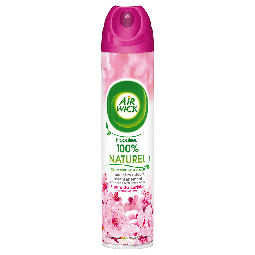 Désodorisant Air Wick propulseur 100% naturel fleur de cerisier 240 ml