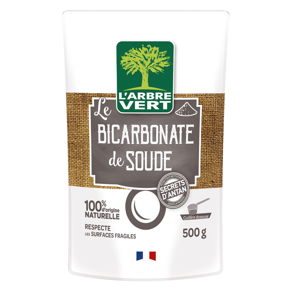 Bicarbonate de soude en poudre L'Arbre Vert 500 g