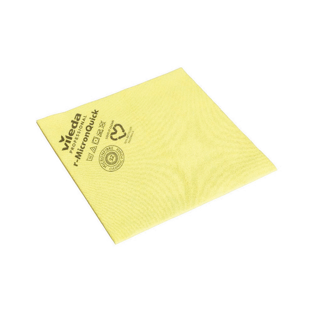 Lot de 5 lavettes jaunes r-MicronQuick Vileda