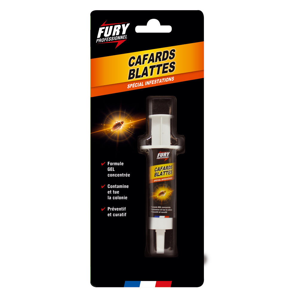 Anti-cafards et blattes Fury seringue en gel 10 g