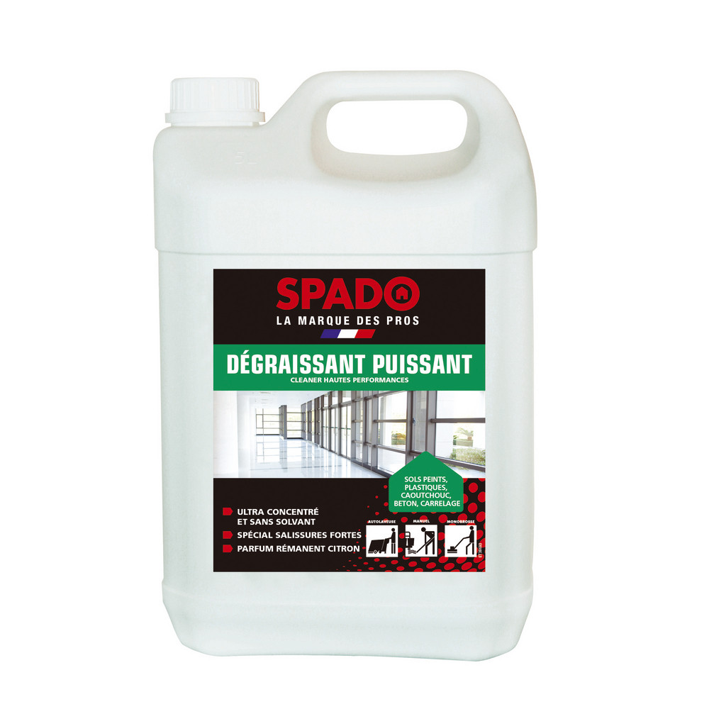 Dégraissant puissant concentré pour sols Spado Pro 5 L