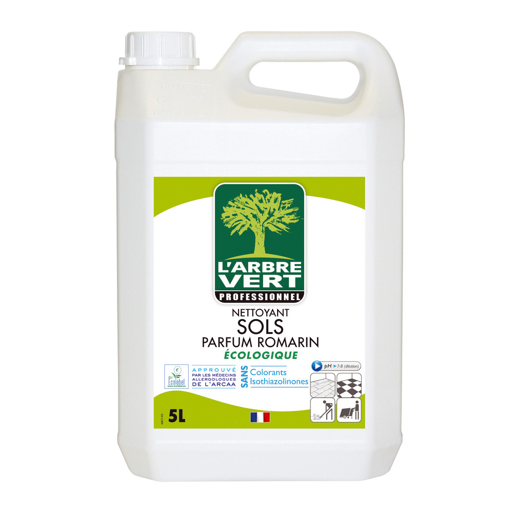 Nettoyant écologique pour sols L'Arbre Vert Professionnel romarin 5 L