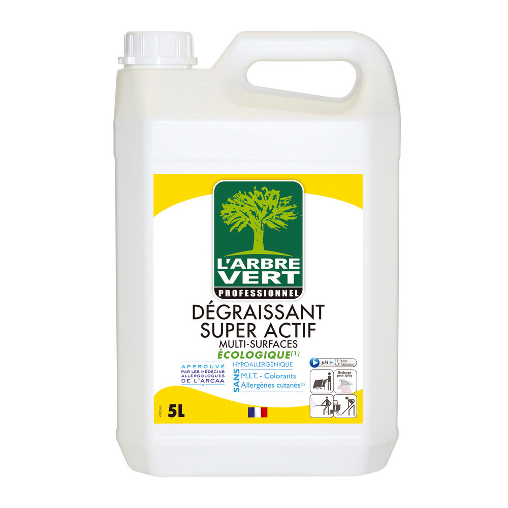 Nettoyant dégraissant surpuissant multi-surfaces L'Arbre Vert 5 L