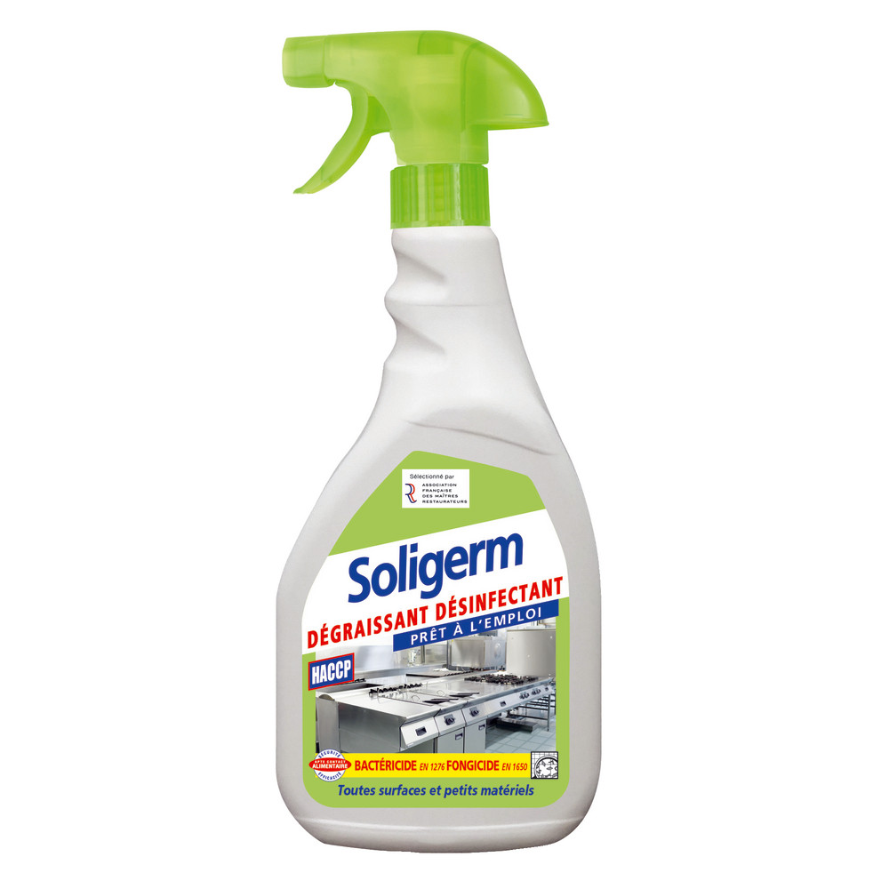 Dégraissant cuisine désinfectant HACCP Solipro Soligerm 750 ml