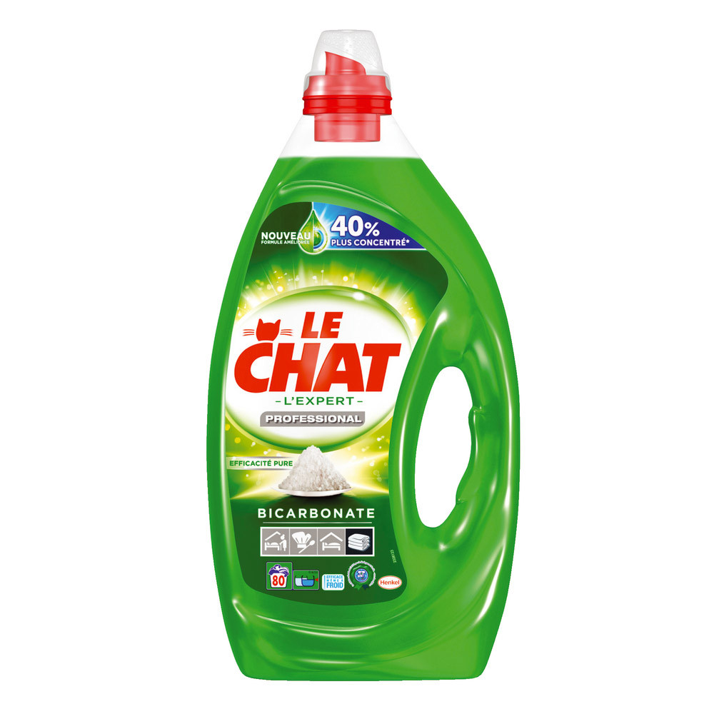 Lessive liquide concentrée Le Chat l'Expert Professional 80 lavages
