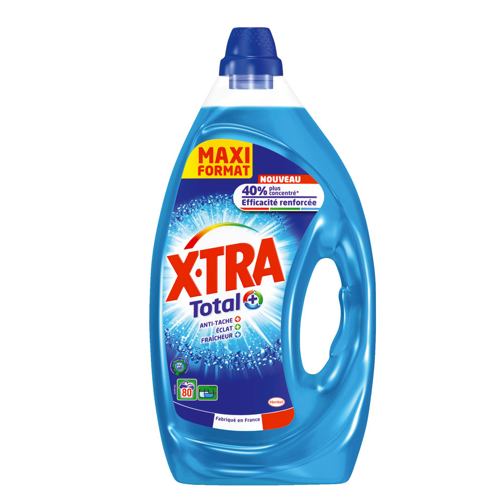 Lessive liquide concentrée X-Tra Total+ 80 lavages