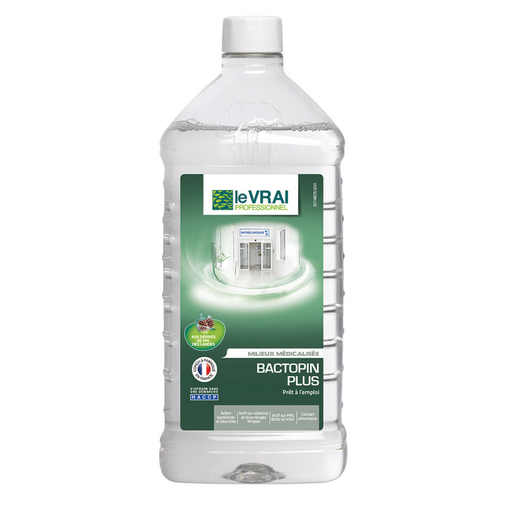 Désinfectant multi-surfaces HACCP PAE Le Vrai Bactopin Plus 1 L