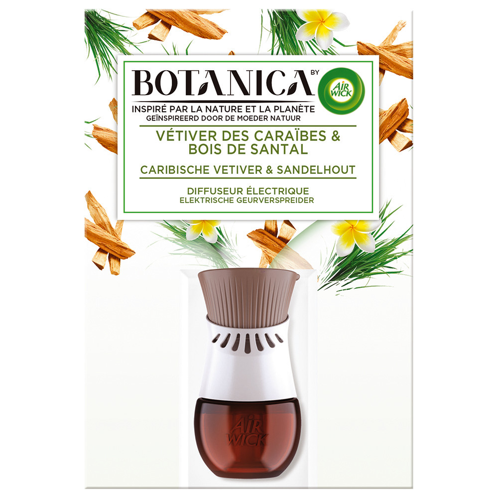 Diffuseur de parfum électrique Botanica Air Wick avec recharge 19 ml