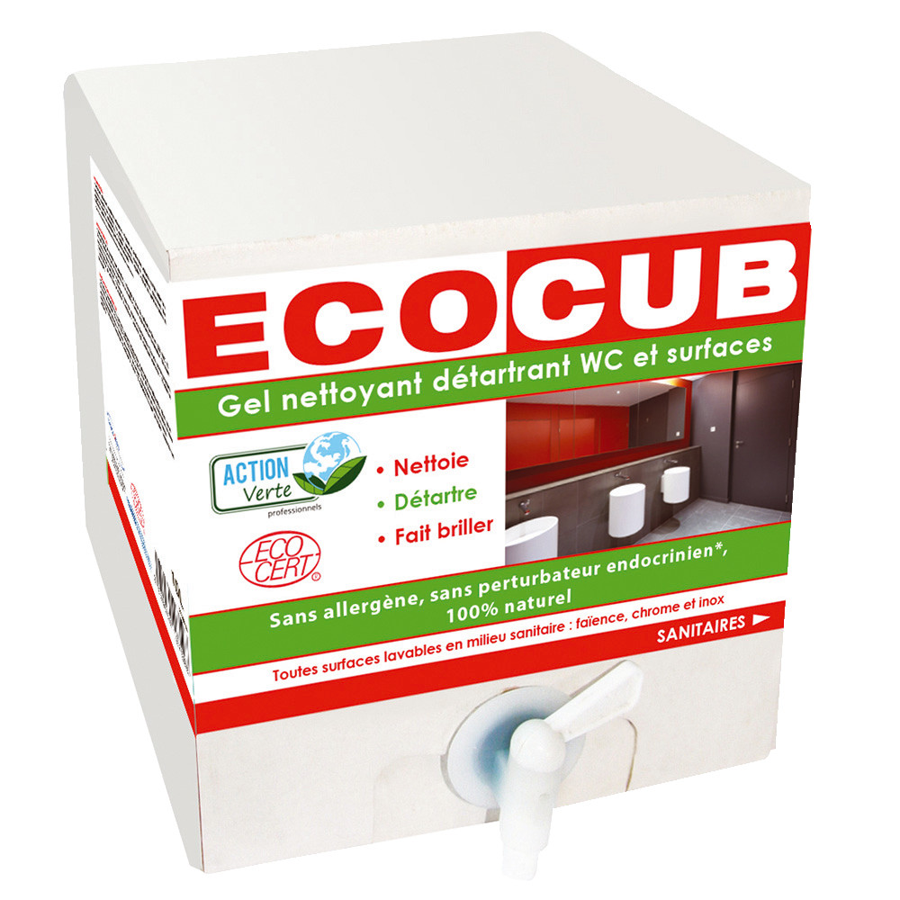 Nettoyant sanitaires détartrant en gel Ecocub Action Verte 10 L
