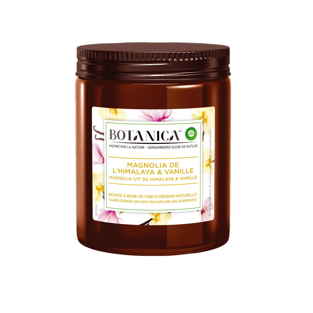Bougie parfumée Air Wick Botanica magnolia et vanille 205 g
