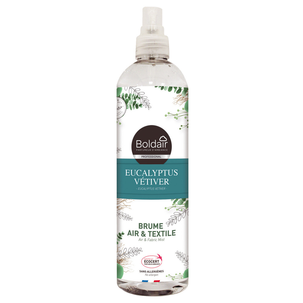 Désodorisant Boldair brume air & textile eucalyptus vétiver 400 ml