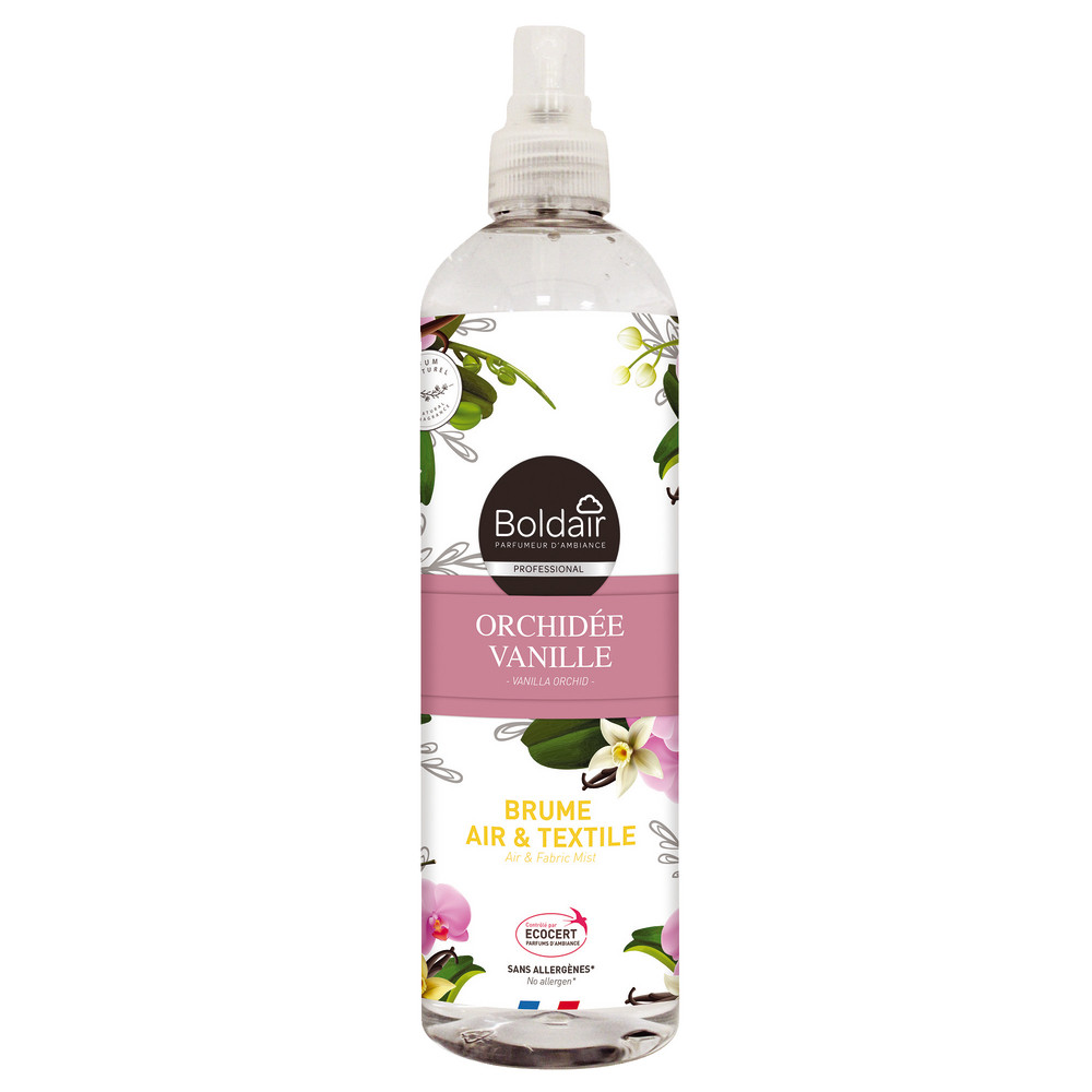 Désodorisant Boldair brume air & textile orchidée vanille 400 ml