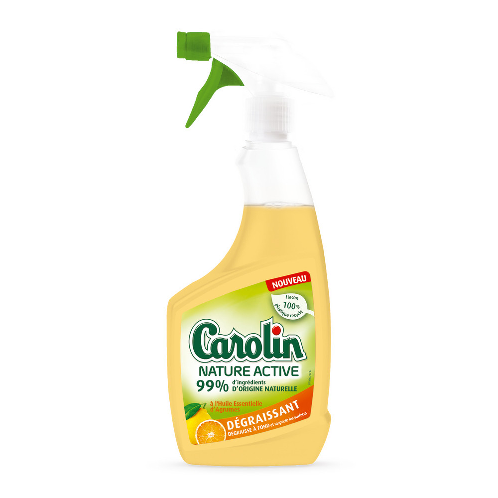 Dégraissant cuisine Carolin Nature Active orange 750 ml
