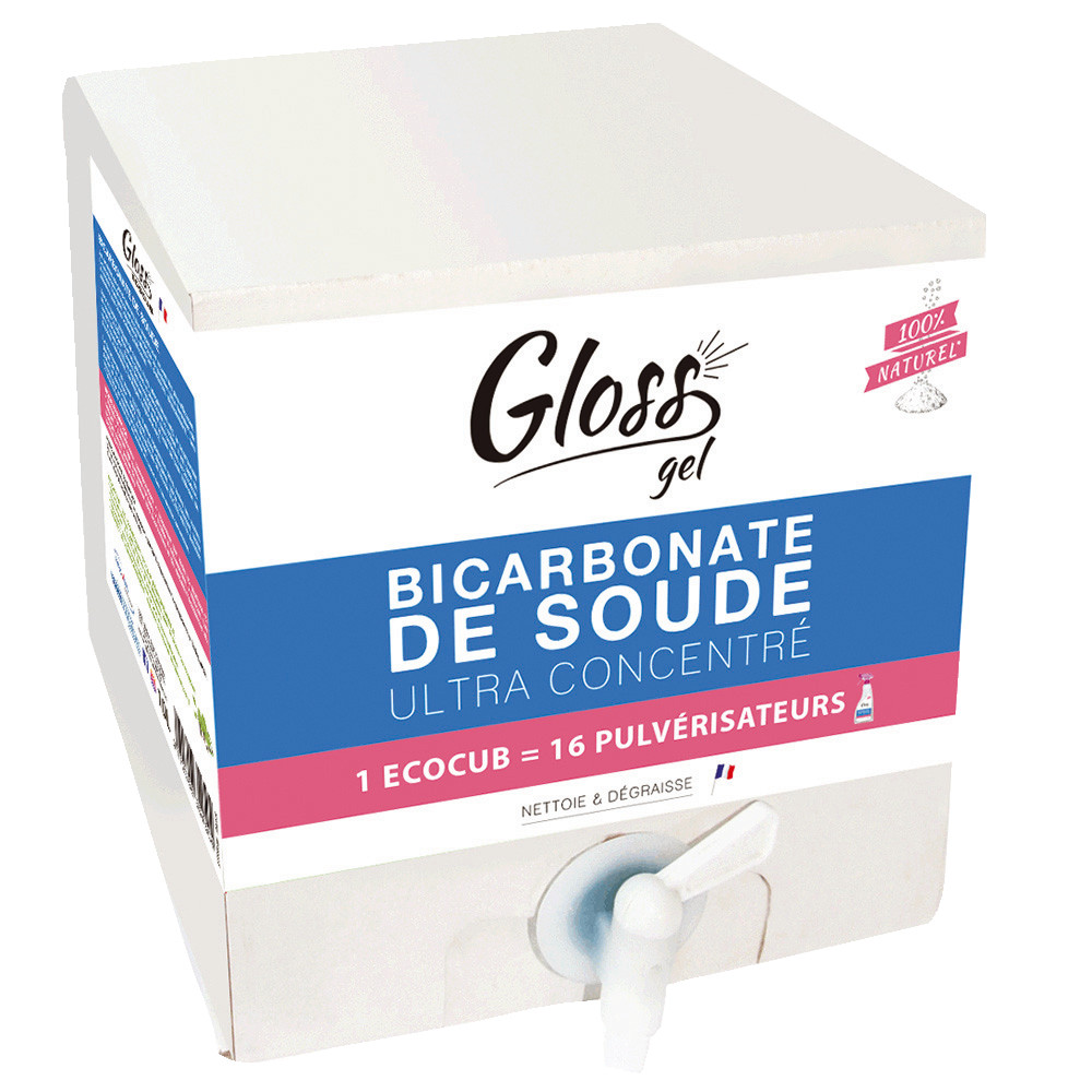 Bicarbonate de soude ultra concentré en gel Gloss Ecocub 10 L