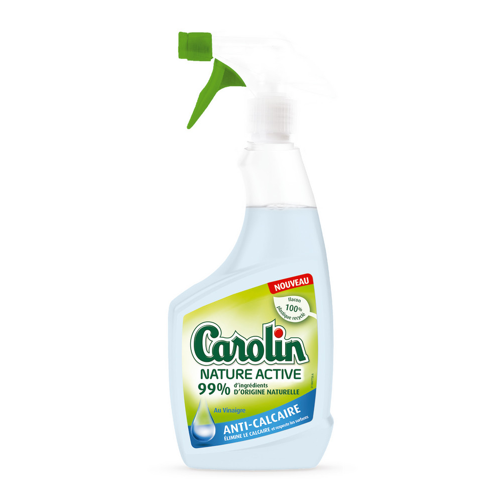 Nettoyant sanitaires détartrant Carolin Nature Active 750 ml