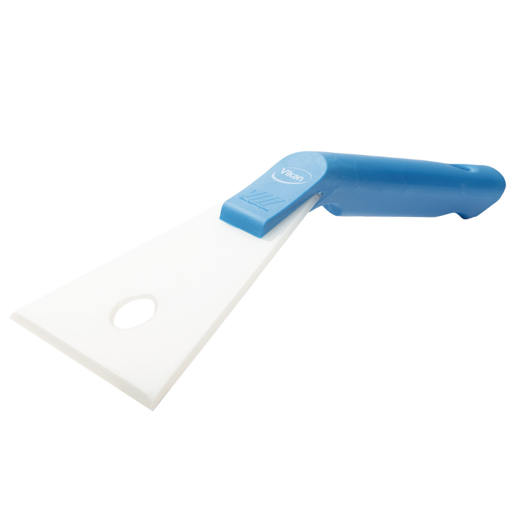 Grattoir nylon à main Vikan 105 mm, coloris bleu
