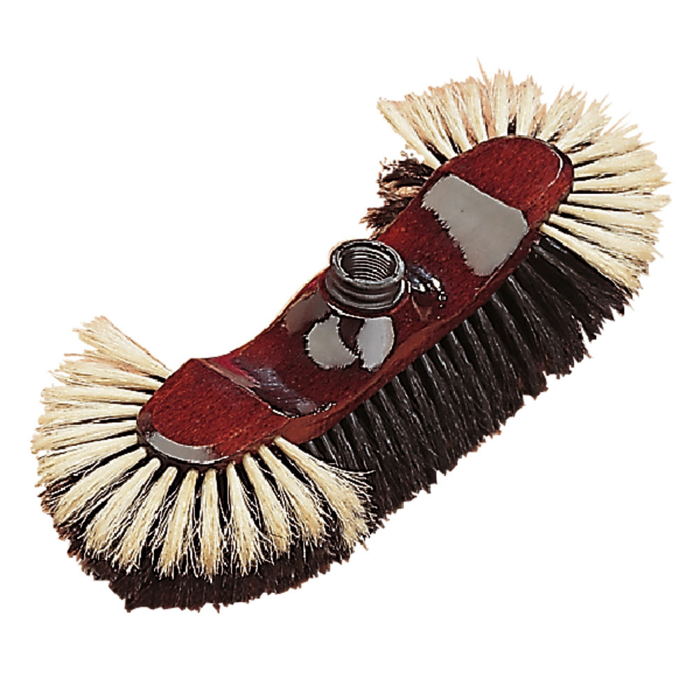 Balai demi tête fibres soies sorties 52 mm, monture bois
