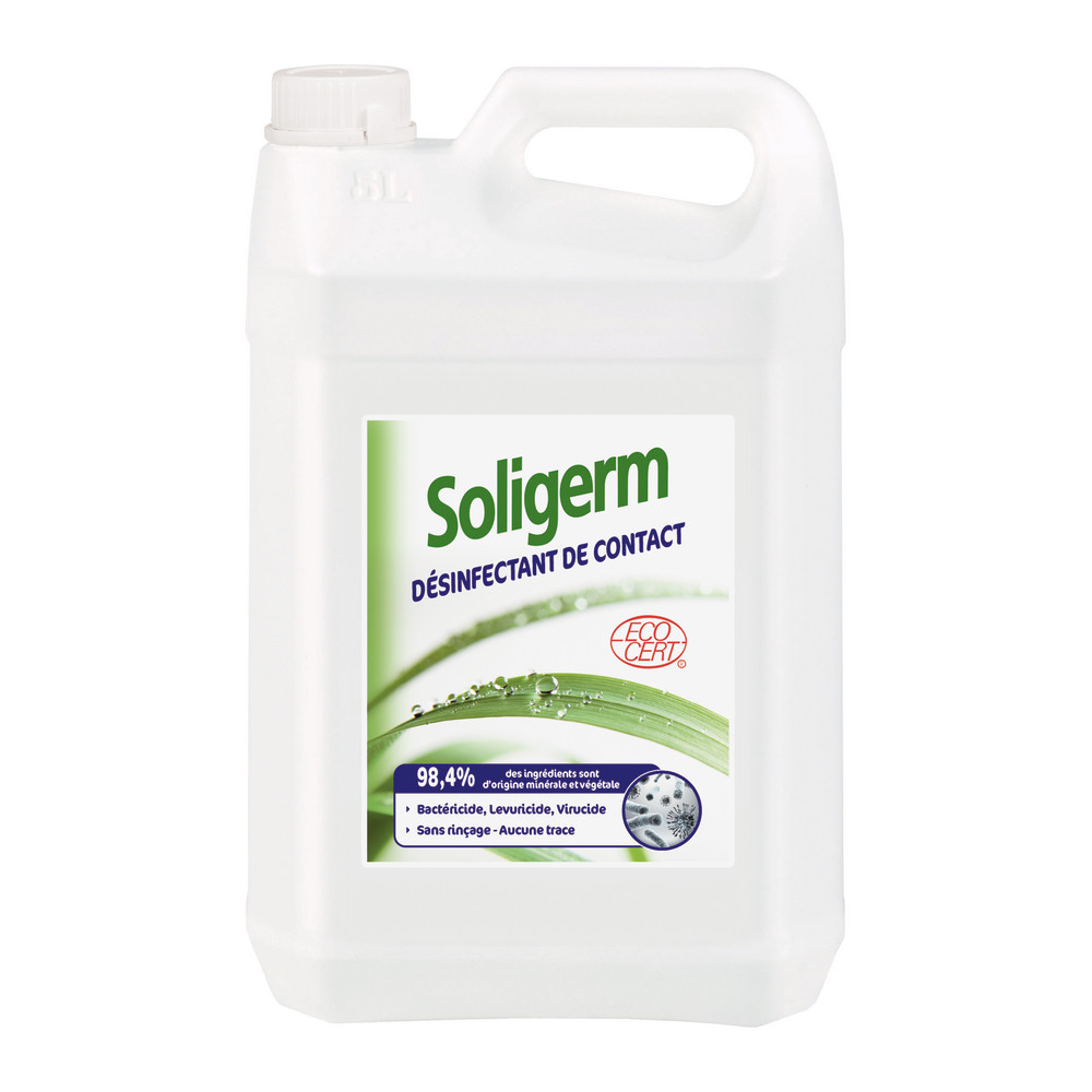 Désinfectant de contact écologique Solipro Soligerm 5 L