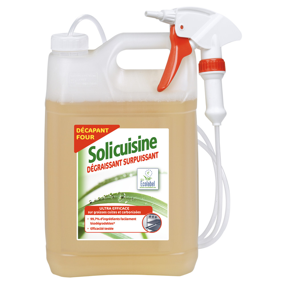 Dégraissant surpuissant écologique Solicuisine décapant four 5 L