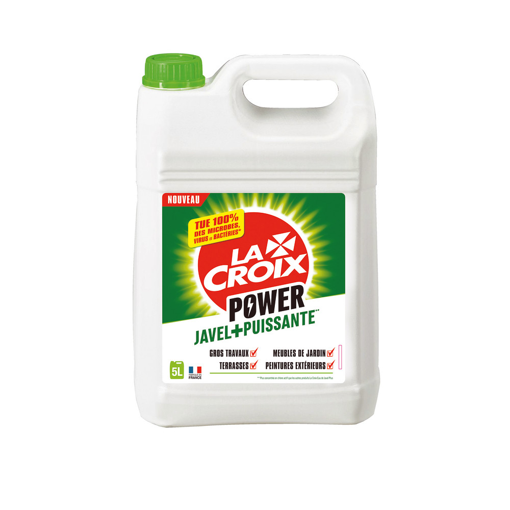 Eau de javel avec action renforcée 5 en 1 La Croix Power 5 L