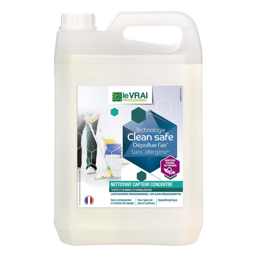 Nettoyant multi-usages capteur concentré HACCP Le Vrai Clean Safe 5 L