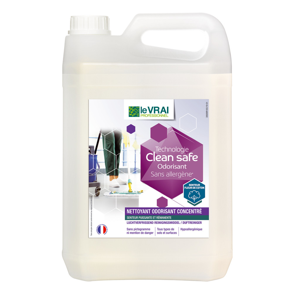 Nettoyant surodorant concentré HACCP Le Vrai Clean Safe 5 L