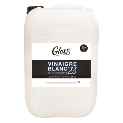 Vinaigre blanc 20° HACCP ultra-concentré Gloss 10 L